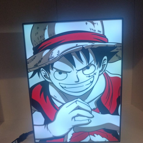 Luffy One Piece Light Box RGB LED new, wall and table lamp