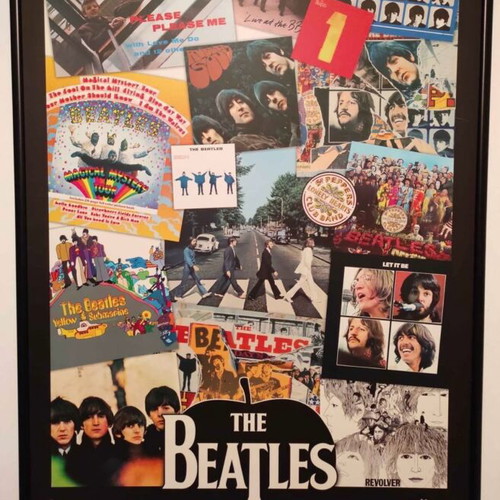 The Beatles framed art like new