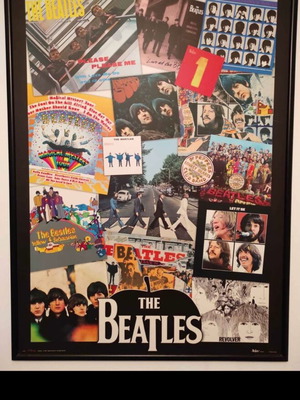 The Beatles framed art like new