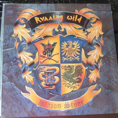 Running Wild Blazon Stone LP used, metal, first press 1991
