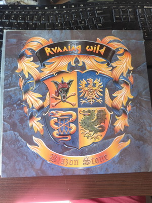 Running Wild Blazon Stone LP used, metal, first press 1991