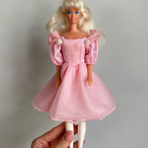 Mattel My First Barbie Ballerina Doll 1992 used with 1989 Fantasy Fashions Dress
