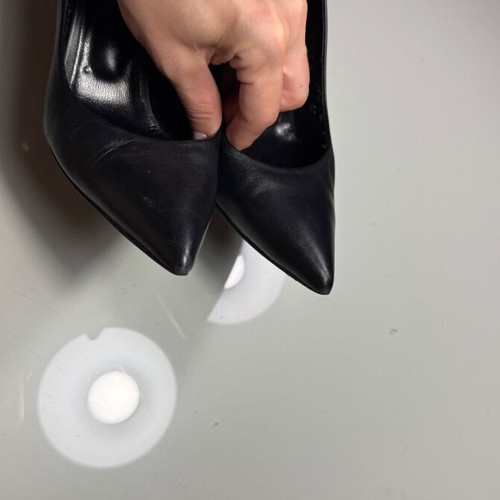 Makis Kotris black leather women's pumps size 38 used