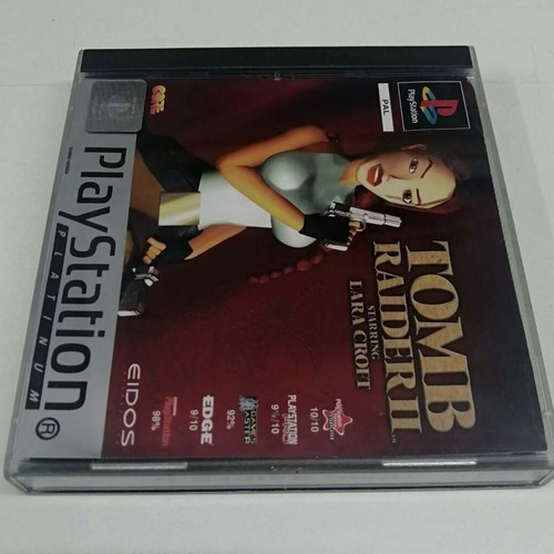 Tomb Raider 2 PS1 Platinum game like new, English version