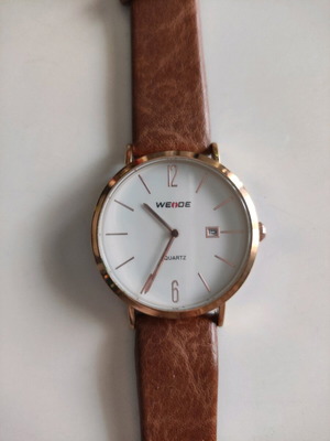 Weide Analog Wd007 watch used, brown/gold