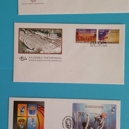 Official first day covers 1998, set of 7, new