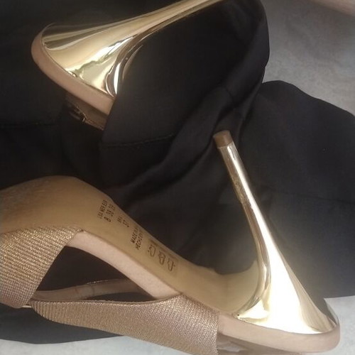 Exe gold high heel sandals size 38.5-39