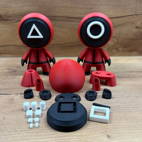 Squid Game figures new, 3D printed