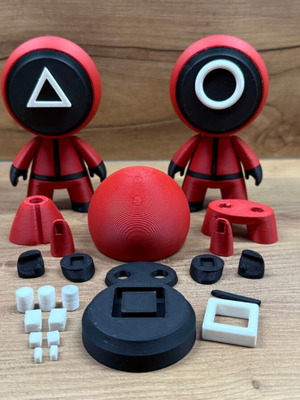 Squid Game figures new, 3D printed
