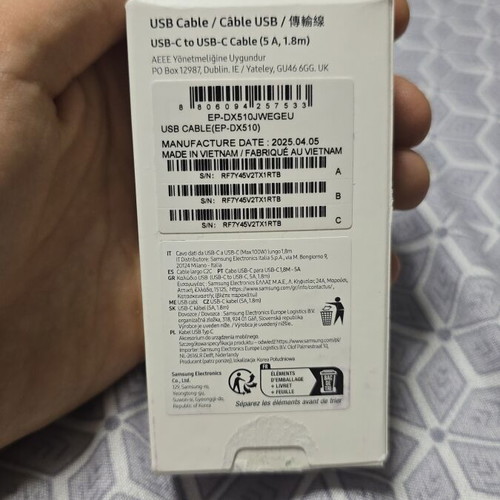 Samsung USB-C Cable 5A 1.8m new original