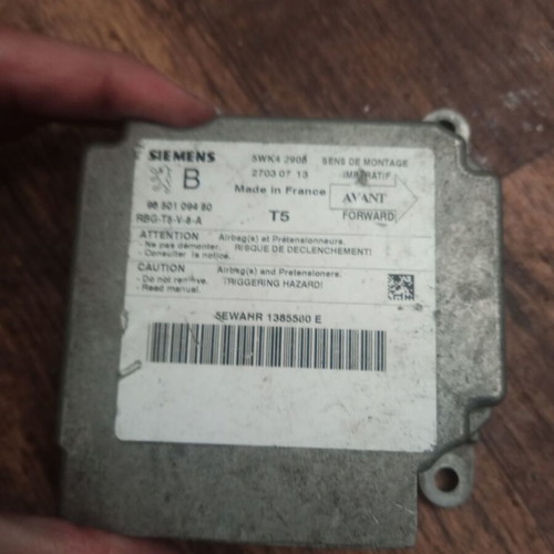 Airbag module Peugeot 307 2004 used 9650109480 5WK42908