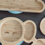 Σετ φαγητού μωρού Bamboo Bamboo με πιάτα, ποτήρι και κουτάλι