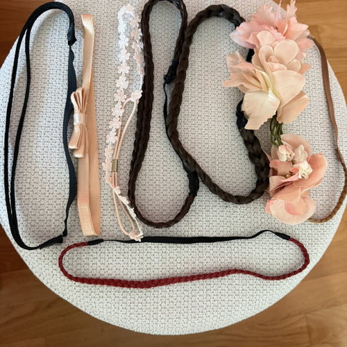Hairband set like new, 9 colorful pieces