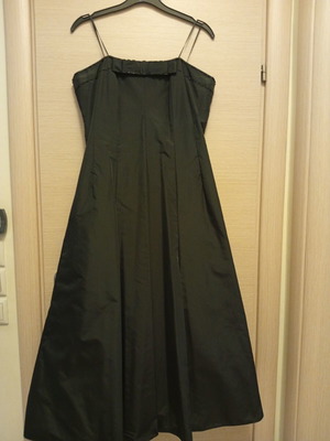 Frank Lyman midi dress strapless, like new, black, size L