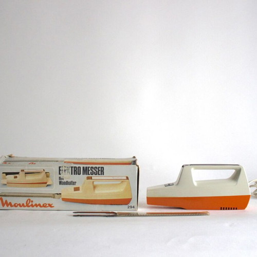 Vintage ηλεκτρικό μαχαίρι κουζίνας Moulinex σαν καινούργιο με βάση