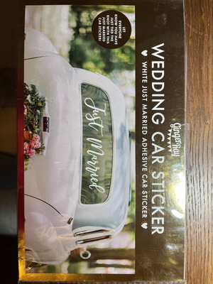Wedding car sticker Ginger Ray new in packaging