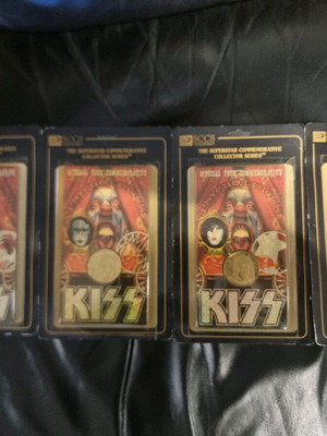 KISS Psycho Circus Golden Coins like new, official product 2000