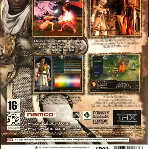 Soulcalibur 3 PlayStation 2 game used with cover and media signs of use