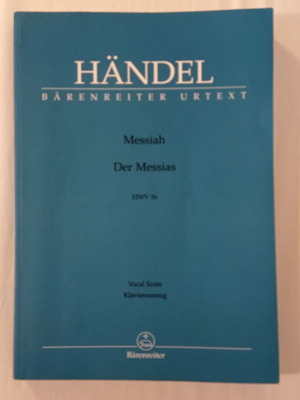 Ръкопис на музика Handel Messiah