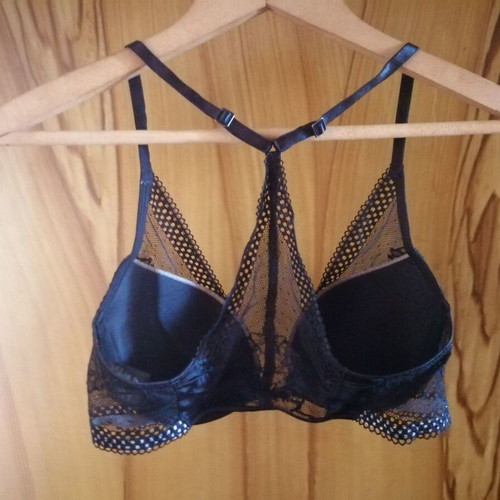 Calvin Klein lace bra 75B, black with beige cups