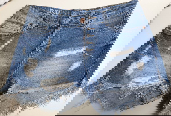 BSB Γυναικείο Jeans σορτσάκι με σκισίματα Small