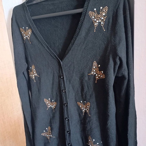 Black cardigan size S with soft texture like new