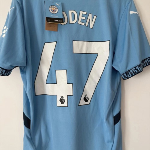 Manchester City 2024/25 Home Jersey Foden #47 Puma DryCELL Size L New