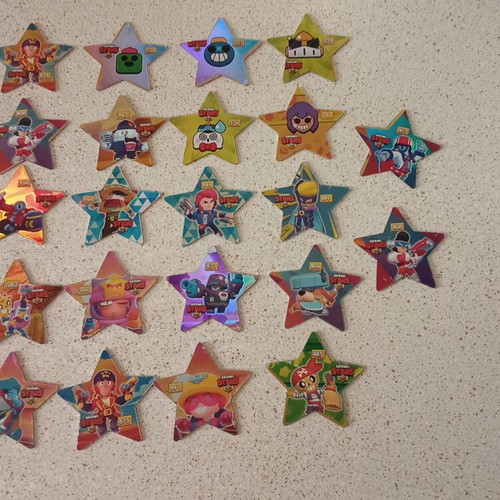 Brawl Stars Metallic Star Tags set of 52 like new