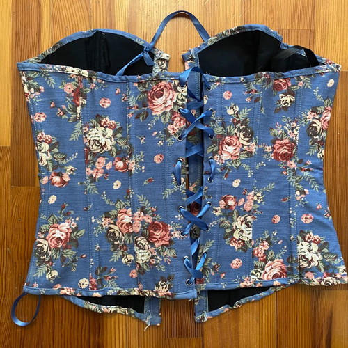 Blue corset used, size Large