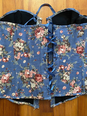Blue corset used, size Large
