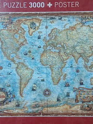 Heye puzzle The World 3000 pieces used