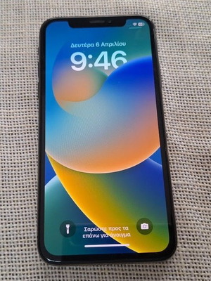 iPhone X 64gb σαν καινούργιο, μαύρο, με θήκη και ασύρματο φορτιστή