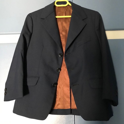 Vintage boy’s jacket used, dark blue
