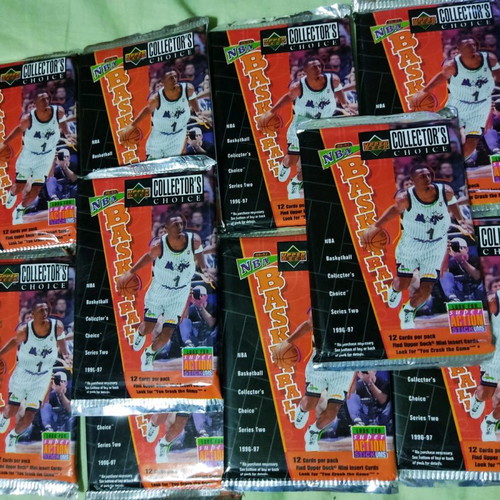 10 packs Upper Deck 1996-97 NBA - Collectors choice Series 2, sealed packs