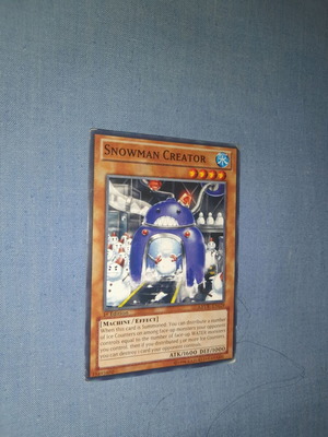 Yu Gi Oh κάρτα Snowman Creator μεταχειρισμένη, 1η Έκδοση, Machine/Effect