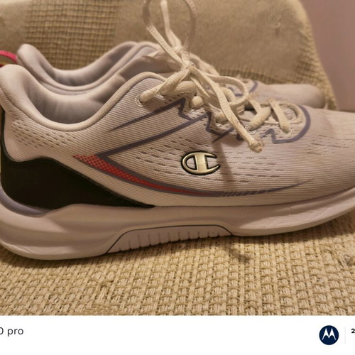Champion athletic shoes used, size 39, white pink