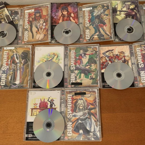 GunxSword DVD box set like new with collectible keychain