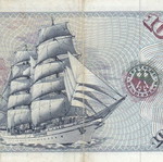 German banknote used