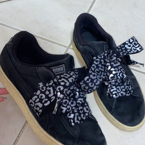 Puma shoes athletic with special laces size 38 black