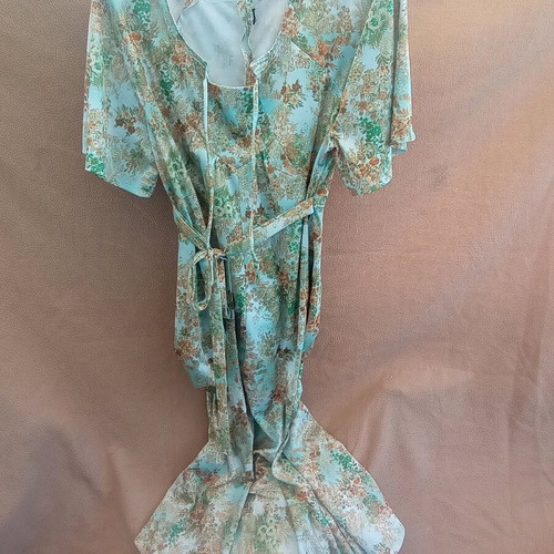 Romantic dress like new with waist belt, sleeves and chest cords