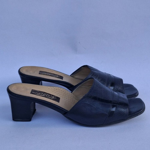 Leather mules 38 Moda Confort made in Italy like new
