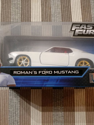 Fast and Furious Collectible Roman's Ford Mustang 1:32 like new