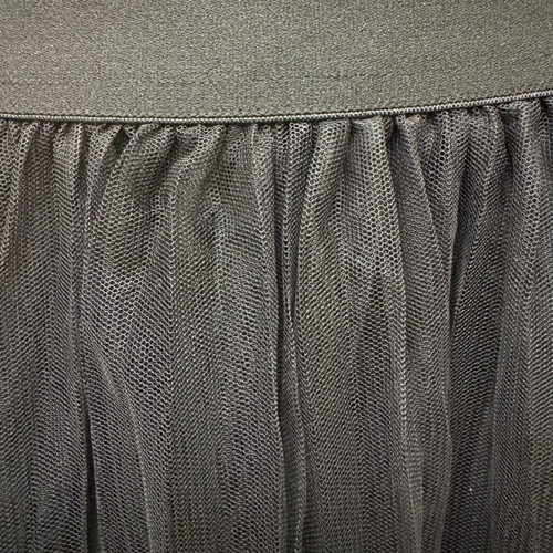 Shein pleated tulle skirt long new, black, size S