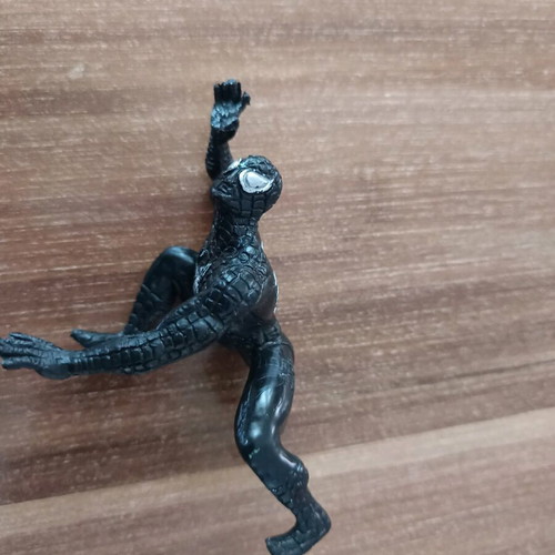 Spiderman black suit figure used, 8cm height, Marvel