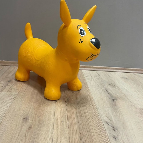 Inflatable balance dog like new