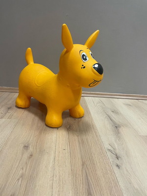 Inflatable balance dog like new