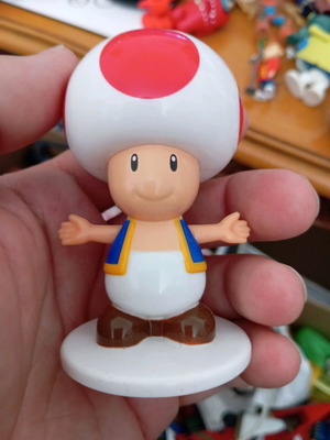 Toad figure from Super Mario Bros. used, Mc Donald’s 2016