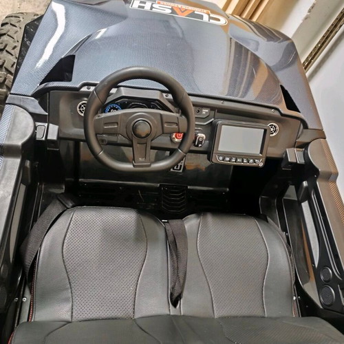 Children's electric ride-on car ATV Storm 24 Volt used, black, two-seater