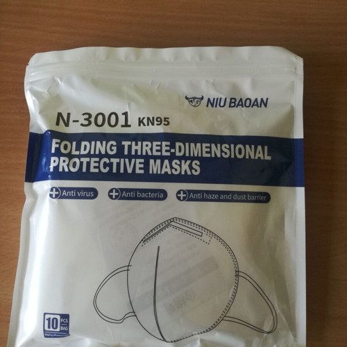 N-3001 KN95 Protective Masks pack of 10 new, white