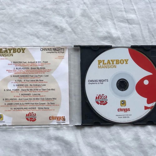 Summer Top dj’s ’08 Stealth Records, Anjunabeats and Playboy Mansion Chivas Night CDs used